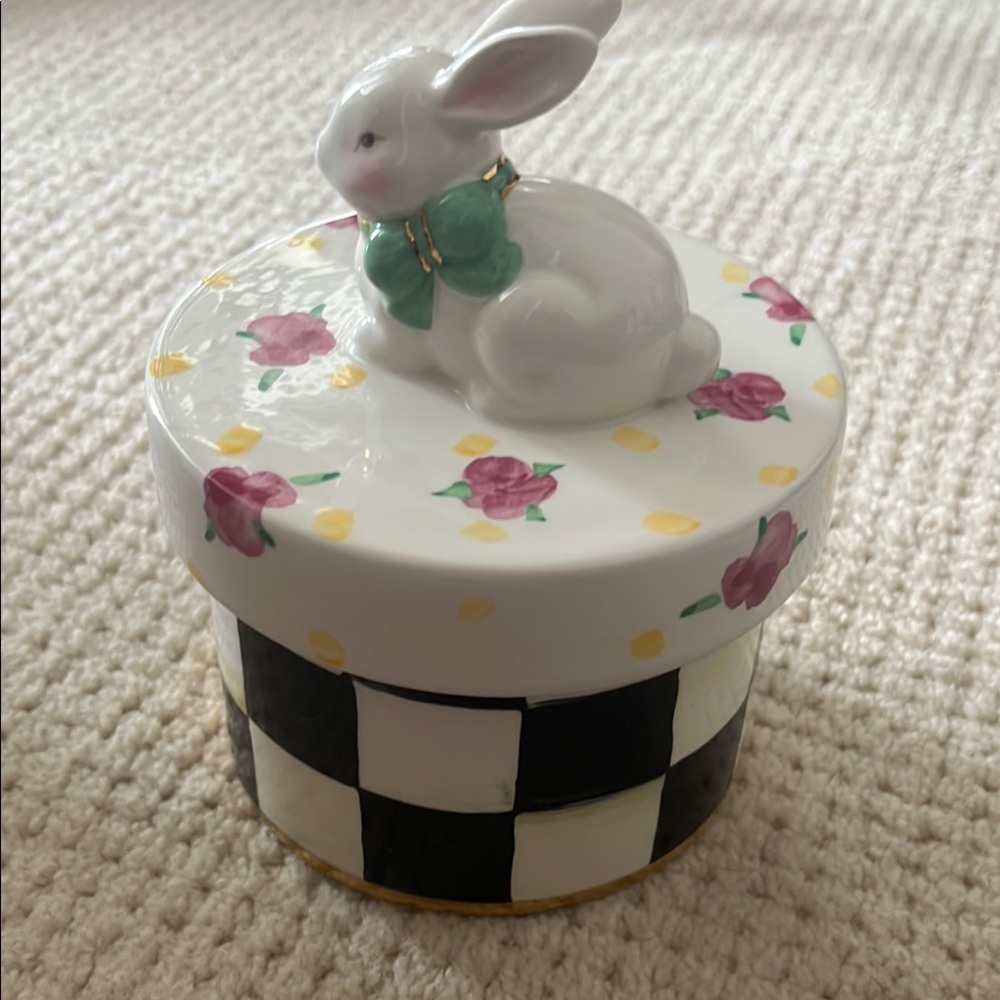 Mackenzie Childs Rose Garden Lidded box